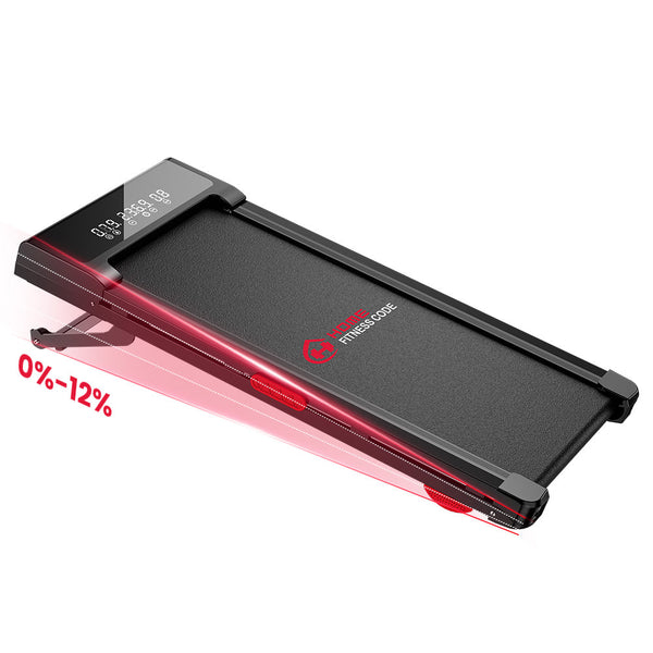 Y3 treadmill with 0–12% automatic incline and no handrail